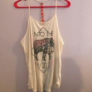 Maurices Elephant Graphic Racerback Tank Top